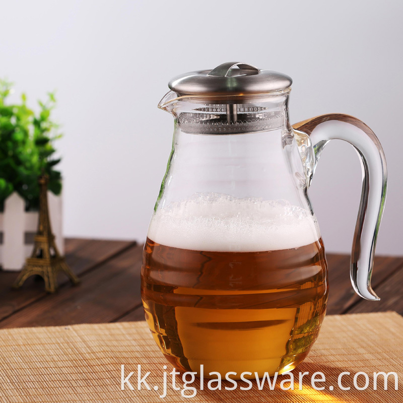 Juice Beverage Glass Pitcher 